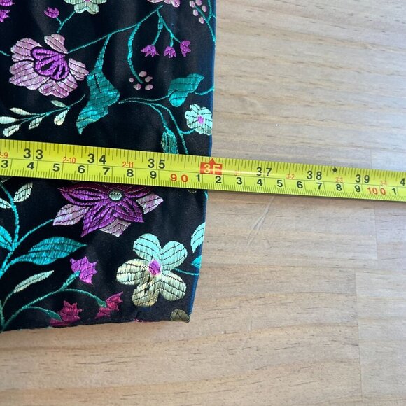 Lulus Make a Move Back Jacquard Strapless Dress XS Black Floral - Picture 8 of 9